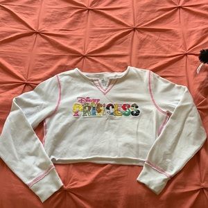 Disney princess - sz kids 14/xL - cropped sweatshirt